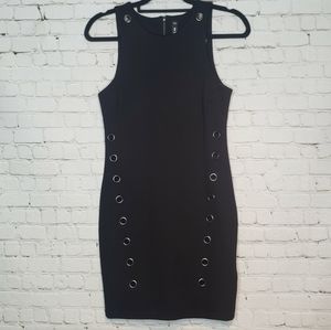 Design Lab Black Grommet Dress S